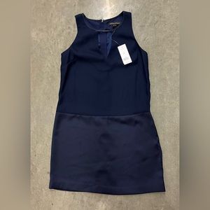 Banana Republic Navy Blue Keyhole Neckline Shift Dress 00P